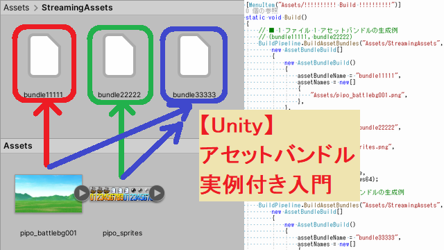 【Unity】アセットバンドル 実例付き入門