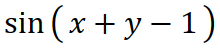 最初の例 - MathML の基本記述のみで簡単な数式を描く